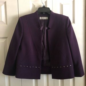 Tahari Plum Blazer